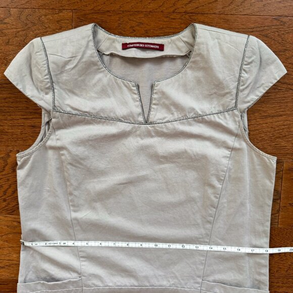 Comptoir des Contonniers | Gray shift dress with pockets in Size 8 - Picture 4 of 6
